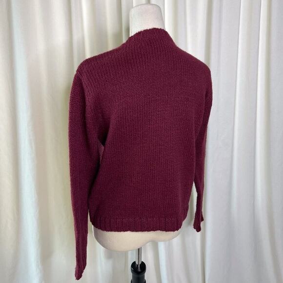 Cherokee Vintage Floral Cardigan Sweater Knit Long Sleeve Women's Small Cottage - Picture 10 of 11